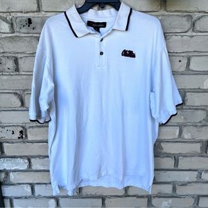 Ole Miss men white polo shirt